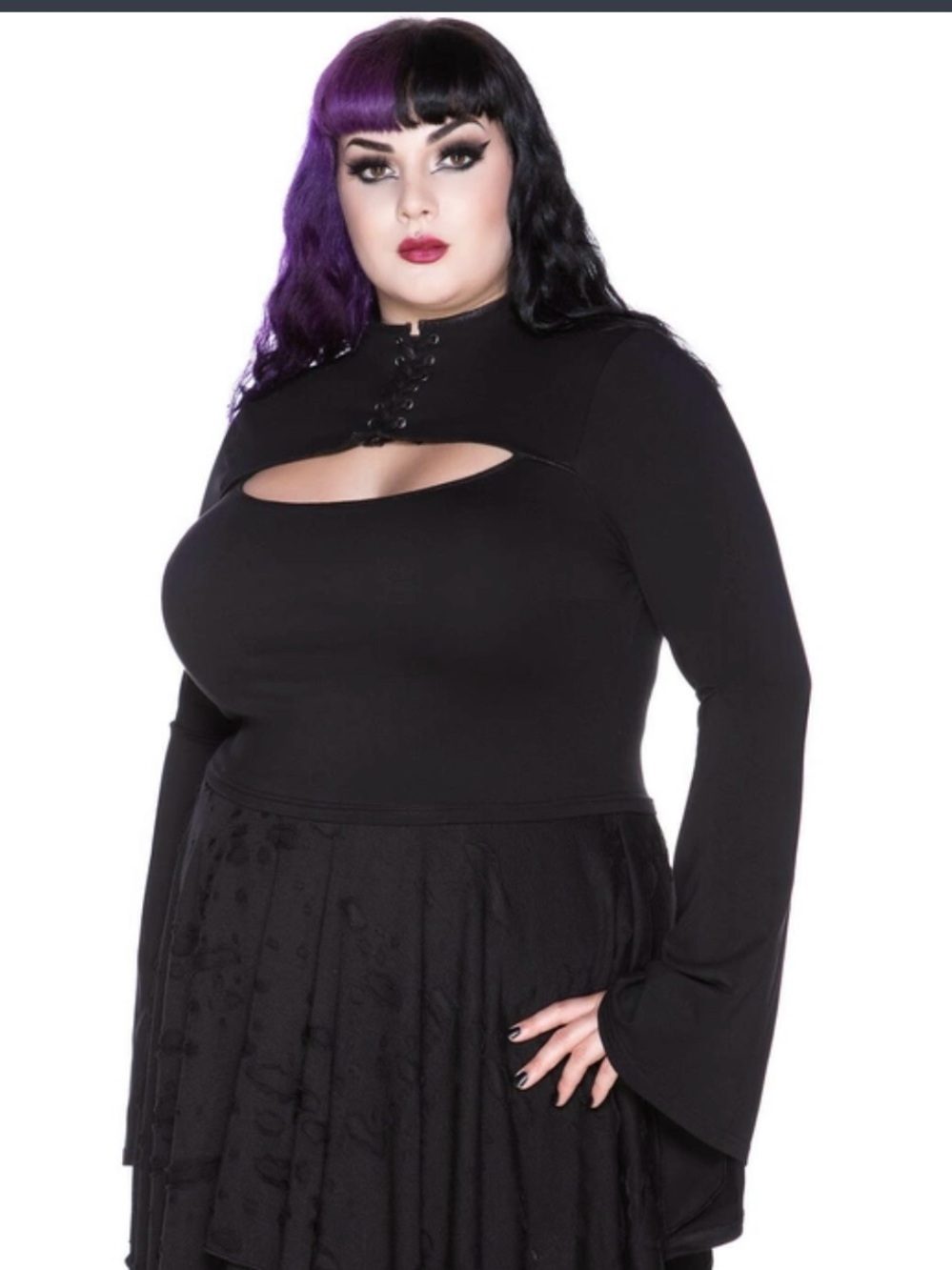 Plus Size Black KillStar Demon Darling Top